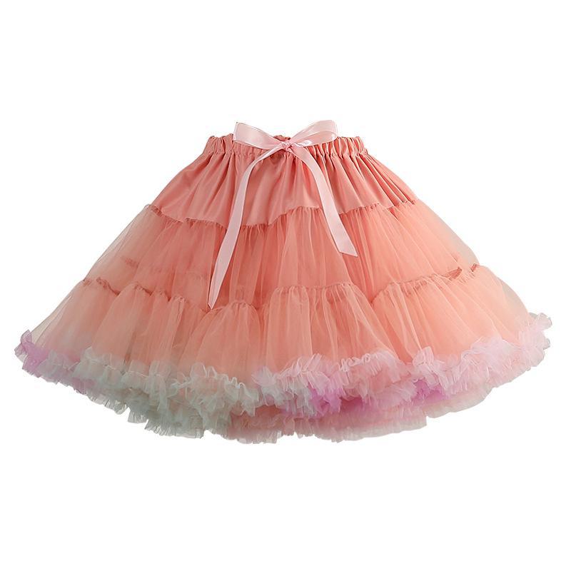 Юбка Fluffy Cloud Lolita JK для детей - нижняя юбка без косточек с мягкой марлей для свадеб и особых случаев