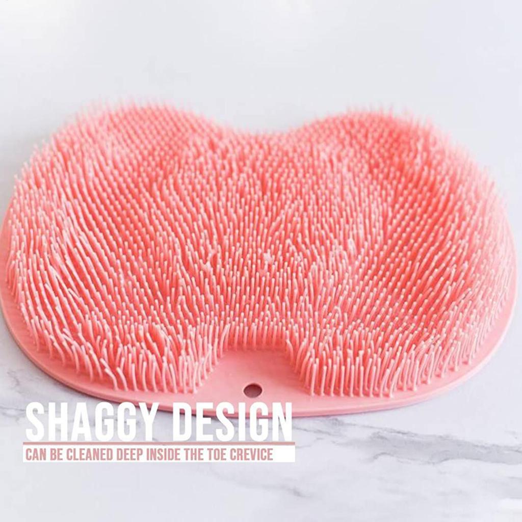 Щетка для мытья ног, массажная накладка на спину с присоской, инструмент для ванной комнаты, коврик для массажа ног, коврик для душа, отшелушивающая накладка для ванны, губка для ванны