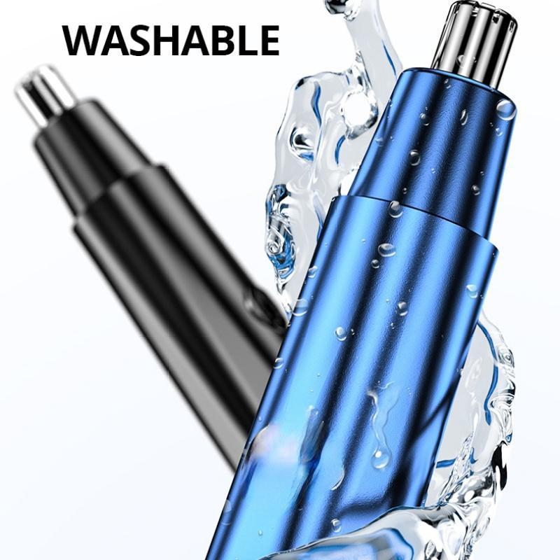 2 в 1 триммер для волос в носу, перезаряжаемый от USB, для мужчин, электрическая эпиляция, машинка для стрижки волос в носу, ушах, бритва, эпилятор для женщин