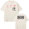 Футболка CBH LYRIC TEE с изображением группы Nine Inch Nails в готическом стиле, высокого качества, в стиле хип-хоп, для женщин и мужчин, 100% хлопок, футболка с круглым вырезом.