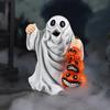 3D Sculpture Ghost Statue Cartoon Halloween Figurine Home Decor Ghost Sculpture  Office