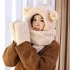 Women's Cute Bear Winter Set: Hat, Scarf, and Gloves - Warm and Cozy