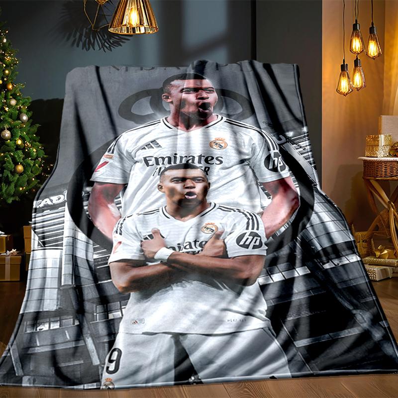 Football Stars Celebration Blanket Lightweight Ideal Bedding Blanket Perfect for Travel, Camping, Living Rooms, Offices, Sofas, Fan Christmas gift