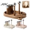 Countertop Clutter Organizer Pot Lid for Kitchen Countertop, Vertical Storage Rack with Detachable Water Tray, Stable Non-slip Base Cutting Boards And