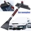 1Pc Multifunctional Winter Car Cleaner Extendable Snow Shovel Ice Scraper Brush Detachable Windshield Too
