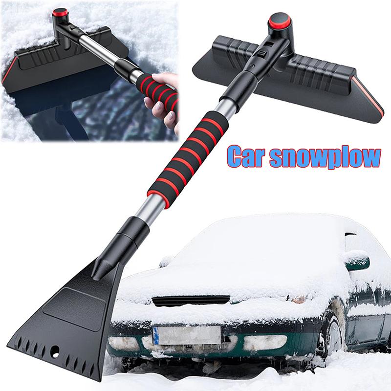 1Pc Multifunctional Winter Car Cleaner Extendable Snow Shovel Ice Scraper Brush Detachable Windshield Too