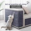 Sofa Protector Sticker: Self-adhesive Fabric Cats Scratch Pad, Cut To Size for Furniture & Walls.