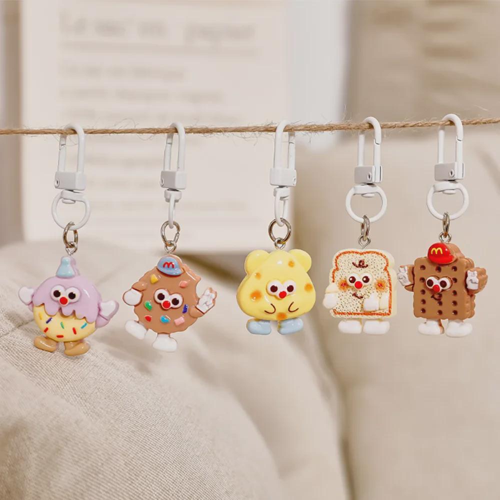 Брелок в виде мультяшного хлеба: Симпатичная сумка из смолы своими руками, очаровательный и забавный подарок для студентов