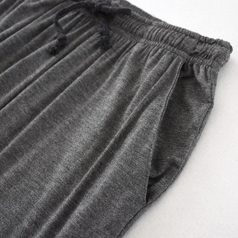 Японская новая весна и осень мужская пижама мужские модальные домашние брюки зауженные брюки эластичные свободные большого размера брюки пижамные брюки