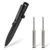 KeyUnity KP05BK Bolt Action Ballpoint Pen with Titanium Alloy EDC Pocket Retractable Metal Ballpoint Pen for Everyday Carry Clip, Pen,