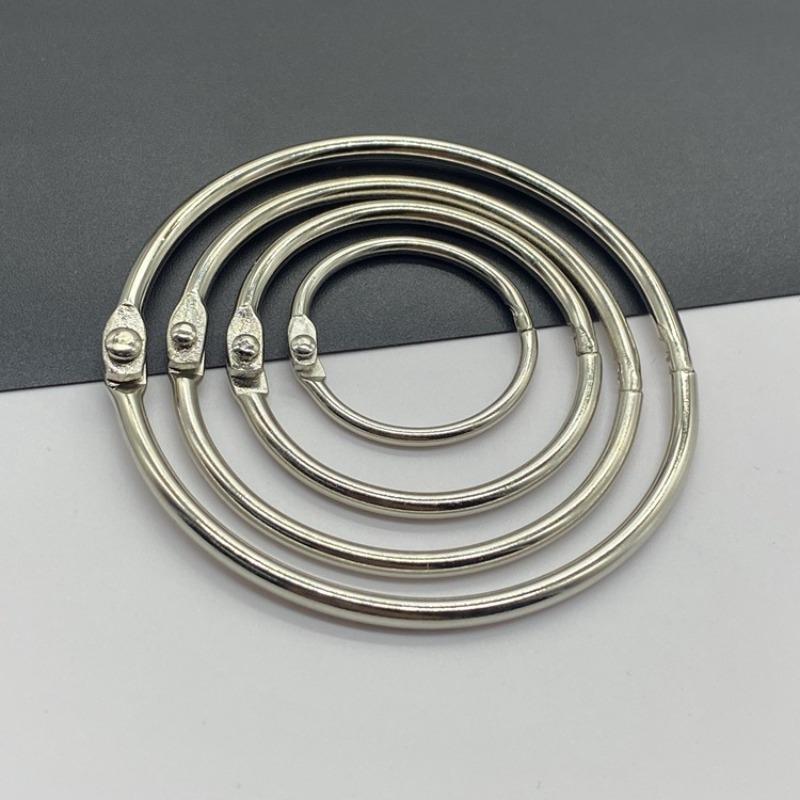5 шт. 20-50 мм металлические обручи для книг с отрывными листами, открывающееся кольцо, шарнир, защелкивающееся уплотнительное кольцо, брелок для ключей, принадлежности для фотоальбома