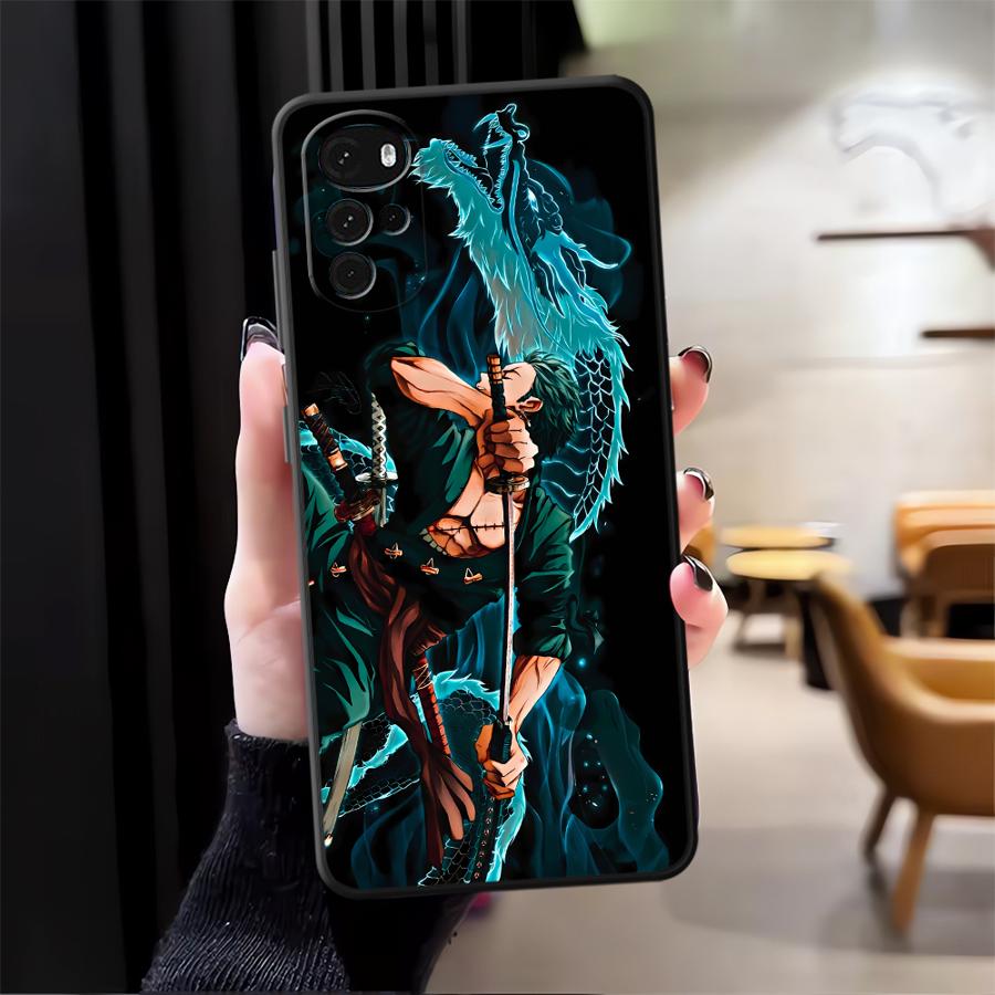 Чехол для Moto S30 Pro Edge 20 30 X30 Pro Funda Чехол для телефона Луффи Зоро Мультяшный