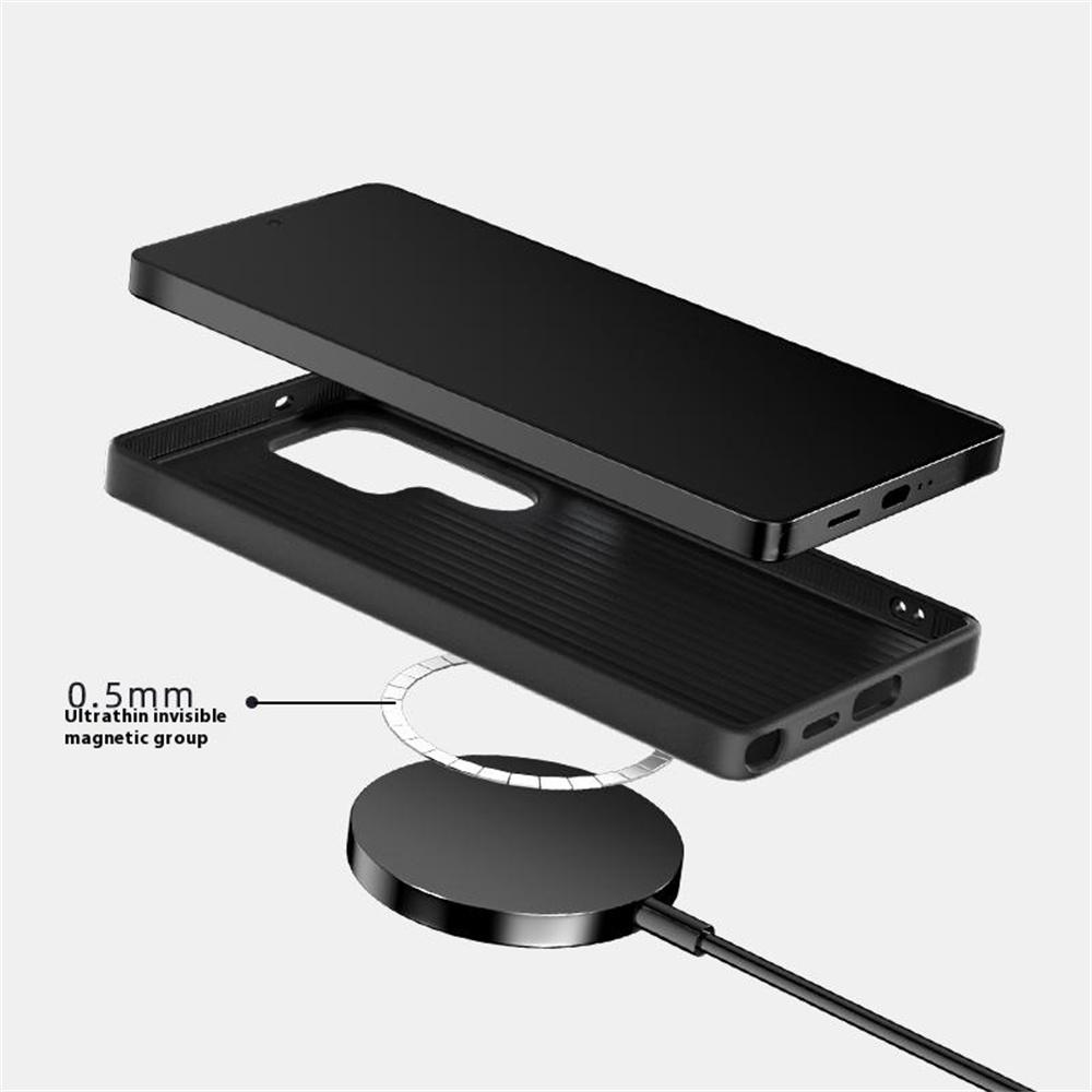 ABEEL For Samsung Galaxy S24 FE Magnetic Case Ultra Slim PC TPU Phone Back Cover