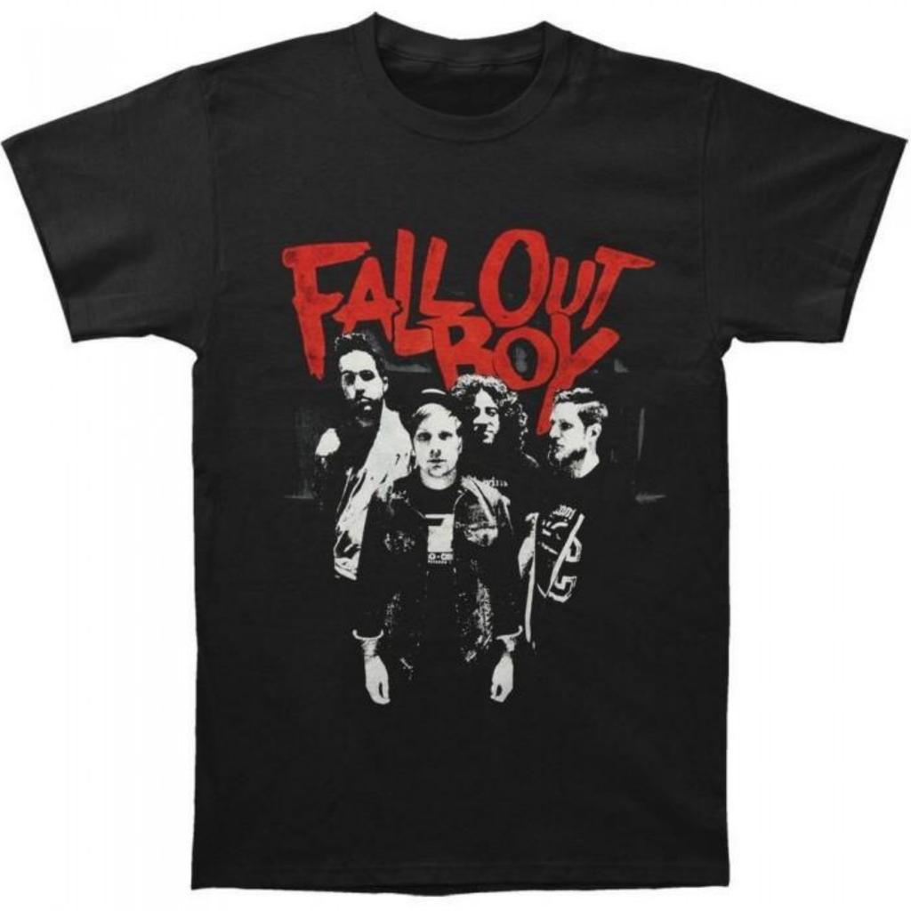 Unisex взрослая панк-футболка Fall Out Boy с царапинами
