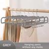 10/20/30Pcs Flocking Trouser Rack Trouser Hanger Household No Trace Anti-slip Drying Trouser Rack