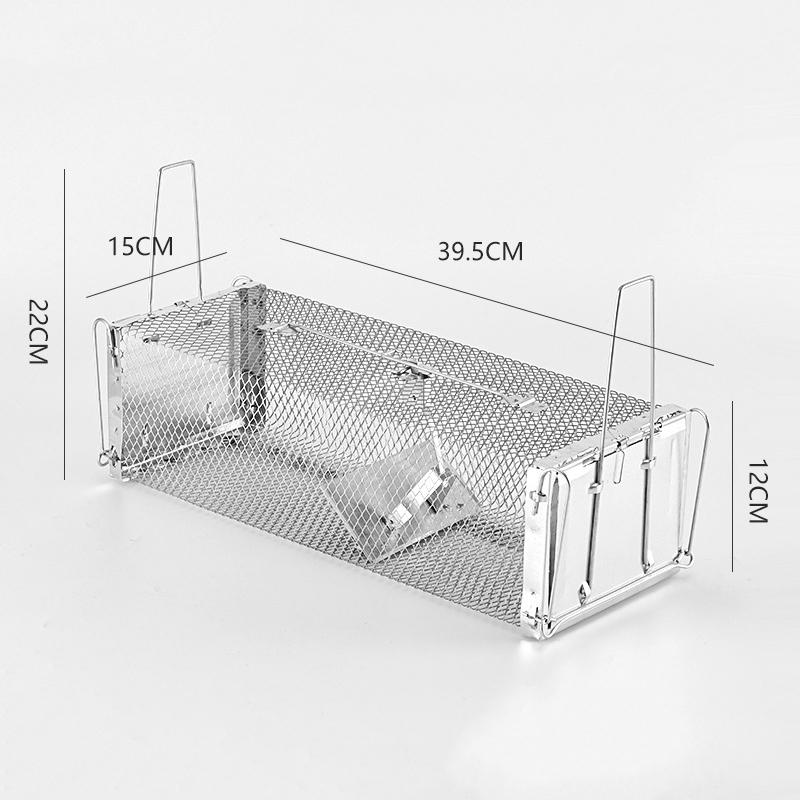 Металлическая железная клетка Бытовые комнатные автоматические ловушки для грызунов для отпугивания для поимки крупных крыс Крысиная клетка Живая гуманная клетка-ловушка