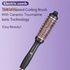 Wired Curling Brush 38MM LED Display Thermal Brush Fast Heating Negative Ion Round Brush Electric Hair Straightening Curling Wand Tools