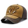 Washed Cotton Bull Head Embroidered Baseball Cap Hip Hop Adjustable Sun Hat Sunscreen Distressed Peaked Cap For Man Women Unisex