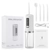 Oral Irrigator USB Rechargeable Dental Water Flosser 4 Nozzles Water Jet 230ML Water Tank 3 Modes Waterproof Dental Health