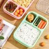1000ML Lunch Box Portable 3-Compartment Bento Box Reusable Snack Food Container for School
