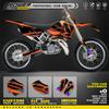 PowerZone Custom Team For KTM 2003 2004 SXF 2004 EXC Motorcycle  Graphics Decals For 3M Stickers Kit  Stickers 012