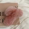 Fur Pure Color Korean Style Hair Clip Plush Hair Claw Leopard Grasp Clip Female Hair Accessories