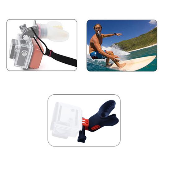 Mouth Mount Conspicuous Portable Camera Accessories Surfing Mouthpiece Bite for GoPro Hero 7/6/5