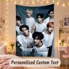 Custom Personalized Tapestry,ENHYPEN Print Custom Name Text Wall Art Hanging for Bedroom