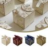 5pcs Wedding Bow Ribbon Creative Wrapping Packaging Gift Paper Cookie Candy Box Sugar Containers Party Supplies