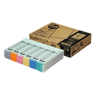 KOKUYO Цветной разделитель для 6 2 A4 50 наборов файлов, заголовки, отверстия, вертикальные, Shiki-120