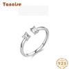 Tancise Classic 925 Sterling Silver  Zircon Ring Ladies Jewelry Wedding Promise Party Gift