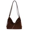 2024 Retro Fashion Large Capacity Women's Frosted Tote - Versatile Autumn/Winter Shoulder Bag