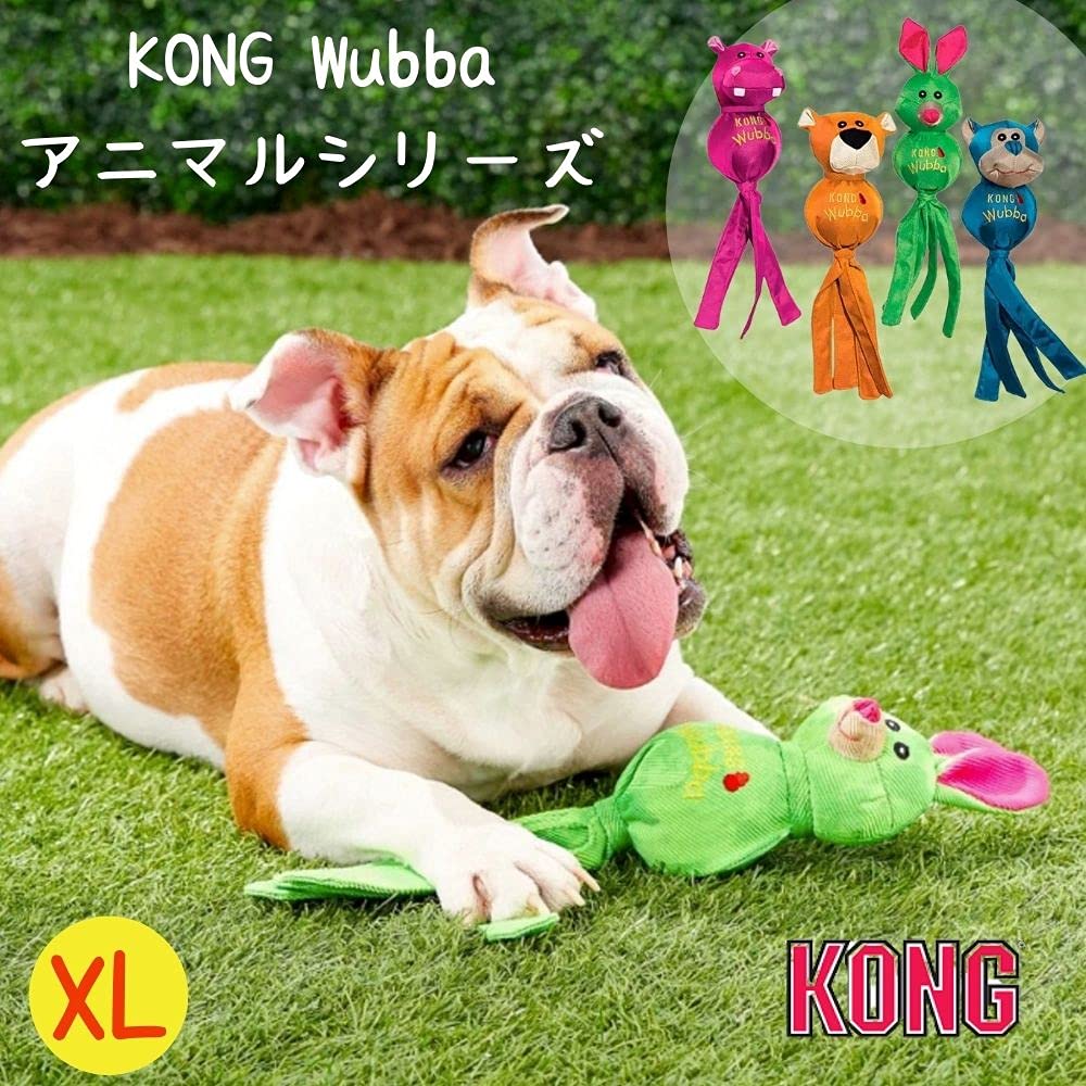 KONG Kong Dog прочная и звуковая игрушка-мяч Wubba Wubba Wubba Waba Waba Waba пищалка Бегемот Медведь Кролик Обезьяна Маленькая собака Средняя собака Большой размер