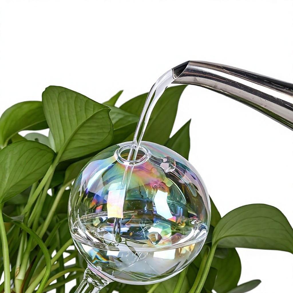 Household Ball Flower Watcher Plug Borosilicate Glass Modern Minimalist Clear Watering Can with Drip Irrigation China