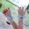 1 пара Тюль для нейл-арта Фото Бант Перчатка Искусственный Плиссированный Манжет Маникюр Фото Реквизит Дисплей Накладных Ногтей Рукав Модные Аксессуары