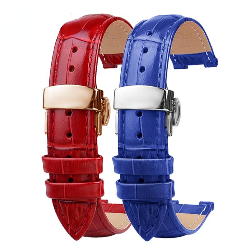 Вогнутый сменный кожаный ремешок-интерфейс для женских часов Folli Follie Rossini Casio tianwang Браслет Индивидуальный размер Цвет