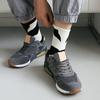 1 пара женских и мужских спортивных носков средней длины, асимметричные полосатые носки в стиле хип-хоп, скейтборд, дышащие высокоэластичные носки для пар