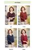 2026 Spring/Autumn Long-Sleeve Knit Top for Middle-Aged Women, Round Neck, Stylish, Age-Reducing, Elegant Base Layer