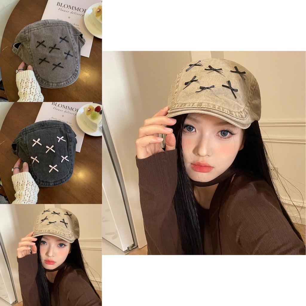 Cozy And Stylish Bow Tie Beret For Women Comfortably Warm All Year Round