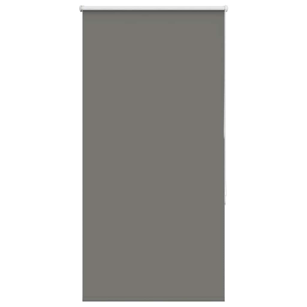 Blackout Roller Blind Grey 80x150 cm Fabric Width 75.7 cm Polyester
