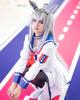 Костюм для косплея Огури Кап с хвостом и Костюм для косплея Uma Musume для культурных и сценических мероприятий Кепка с хвостом и