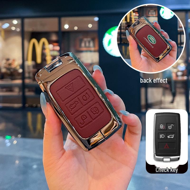 Чехол для ключа Land Rover Evoque L: Подходит для моделей Discovery 6, Range Rover Sport 5, Defender 110, Freelander и Xingmai.