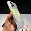 Luminous Magnetic Anti-slip Strip for Apple 17PROMAX iPhone16 Matte Soft Case