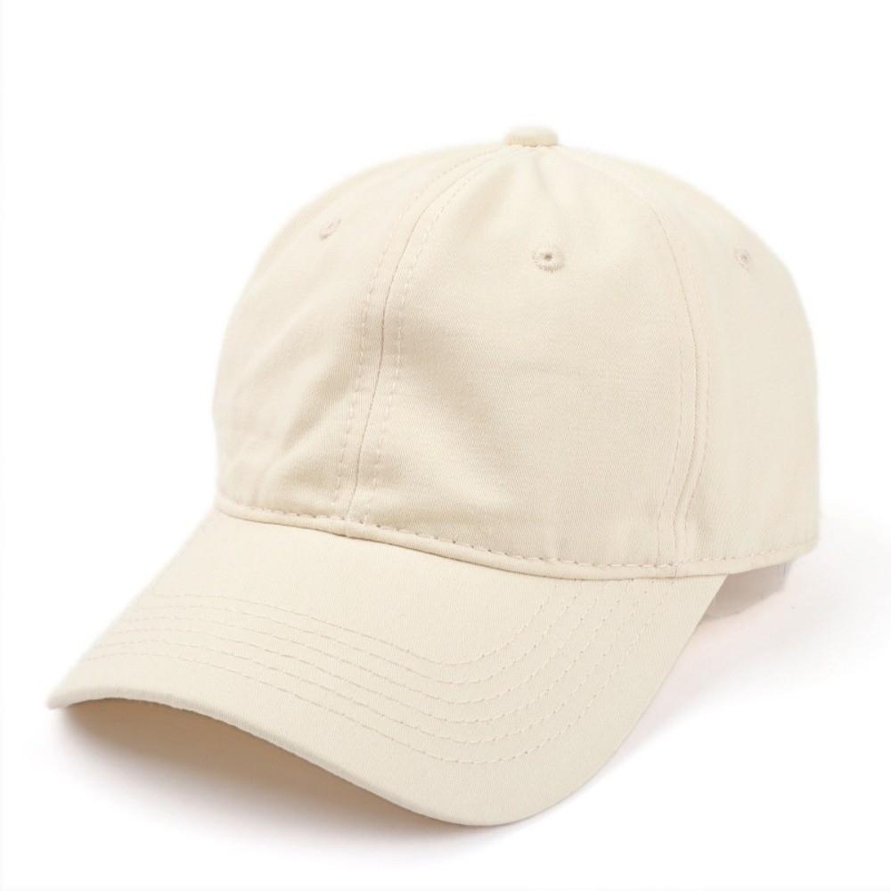 Korean Unisex Solid Color Cap Cotton Sports Sunshade Hat Sun Hat Plain Baseball Cap  for Men Women