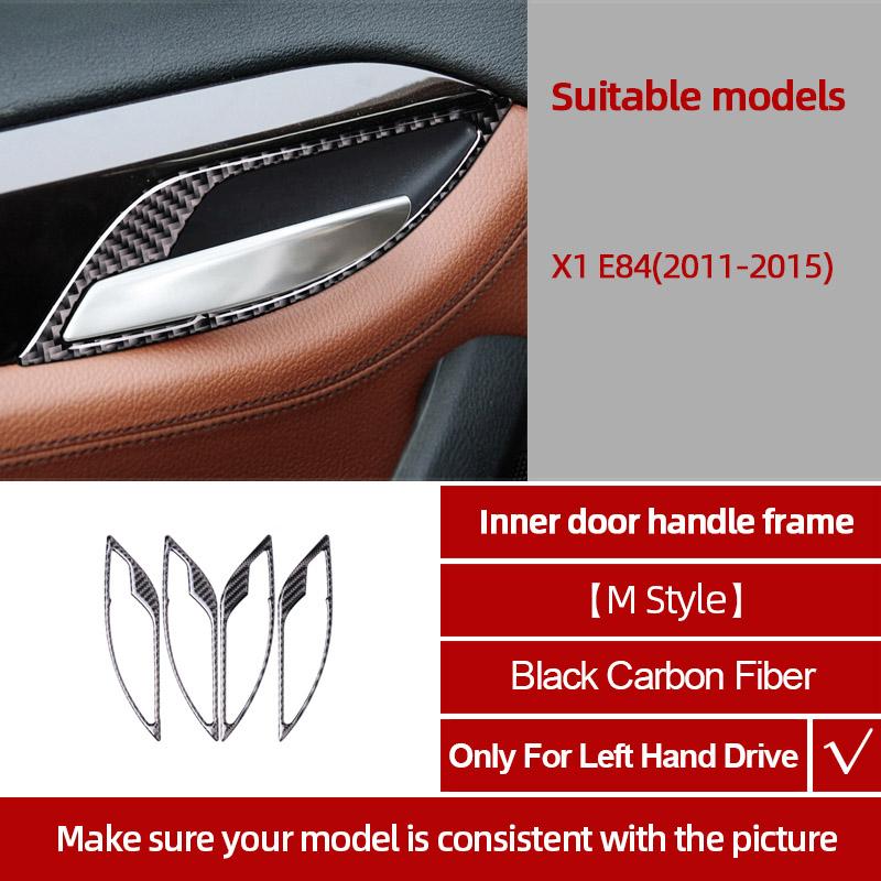 bftws1 For BMW X1 E84 2011-2015 Carbon Fiber Center Console Gear CD Door Panel Trim Sticker Decoration Car Interior Tuning Accessories