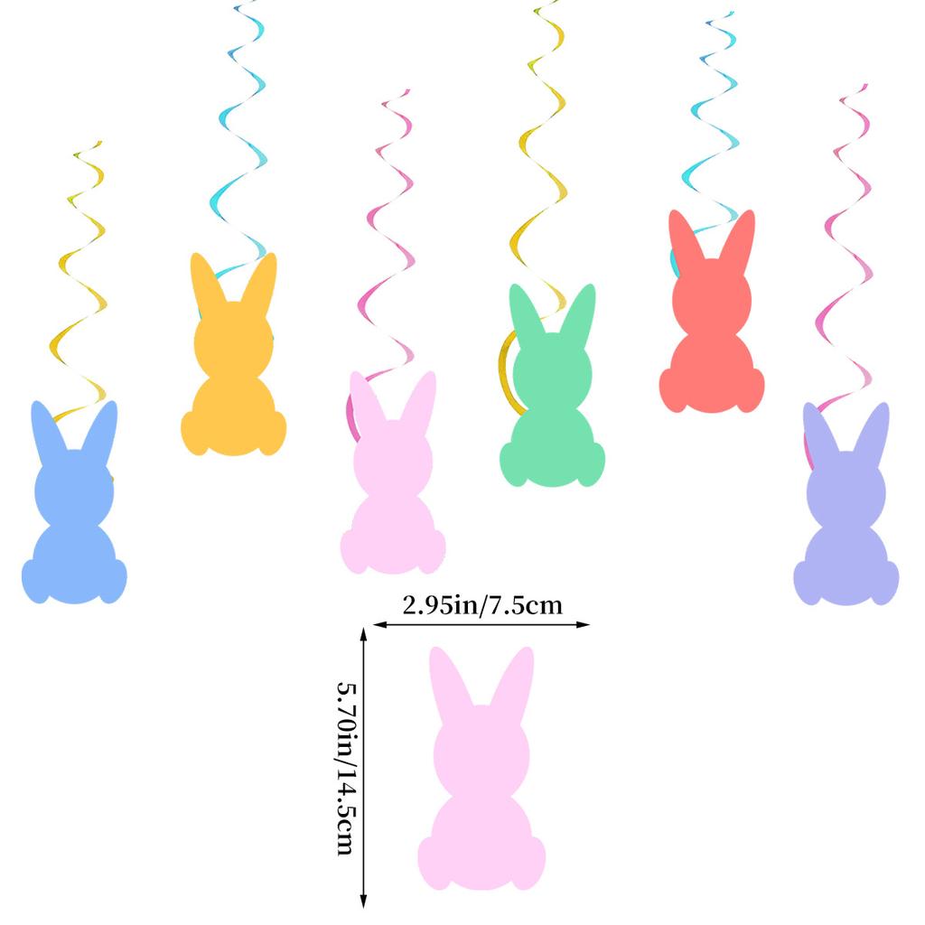Easter Themed Party Decoration Happy Easter Letter Latte Rabbit Flag Balloon Set