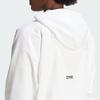 Adidas Z.N.E. Woven Full-Zip Hoodie With Monochrome Logo Women Jackets White IN9483