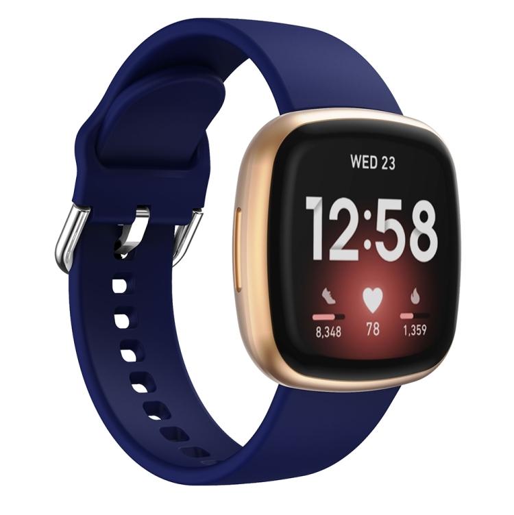 Силиконовый ремешок для Fitbit Versa 3(черный)