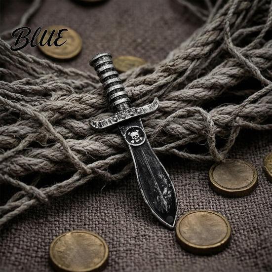 Легкая Безопасная Игрушка Реплика Поддельный Ретро Нож Хэллоуин Пластиковое Пиратское Оружие Сабля Костюм для Косплея Вечеринки Сценического Выступления