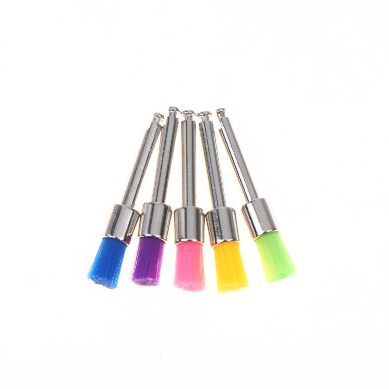100Pcs/Pack Disposable Dental Polisher Nylon Bristle Brush Polishing Brushes Teeth Whitening Prophy Brushes Dentist Materials
